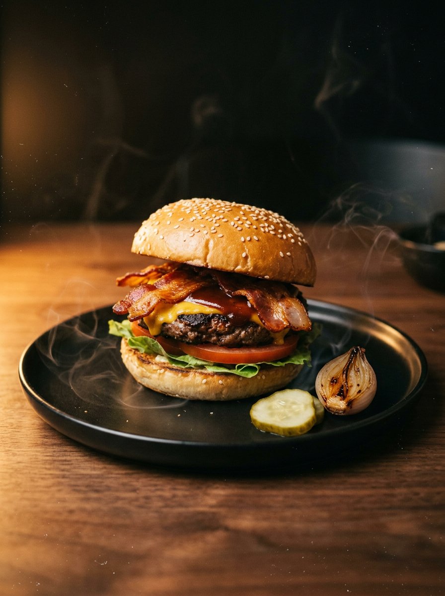 Der Rauch — geräucherter Burger von Ofnstube